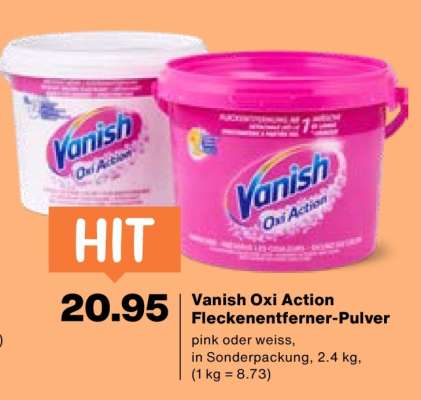 Vanish Oxi Action Fleckenentferner-Pulver