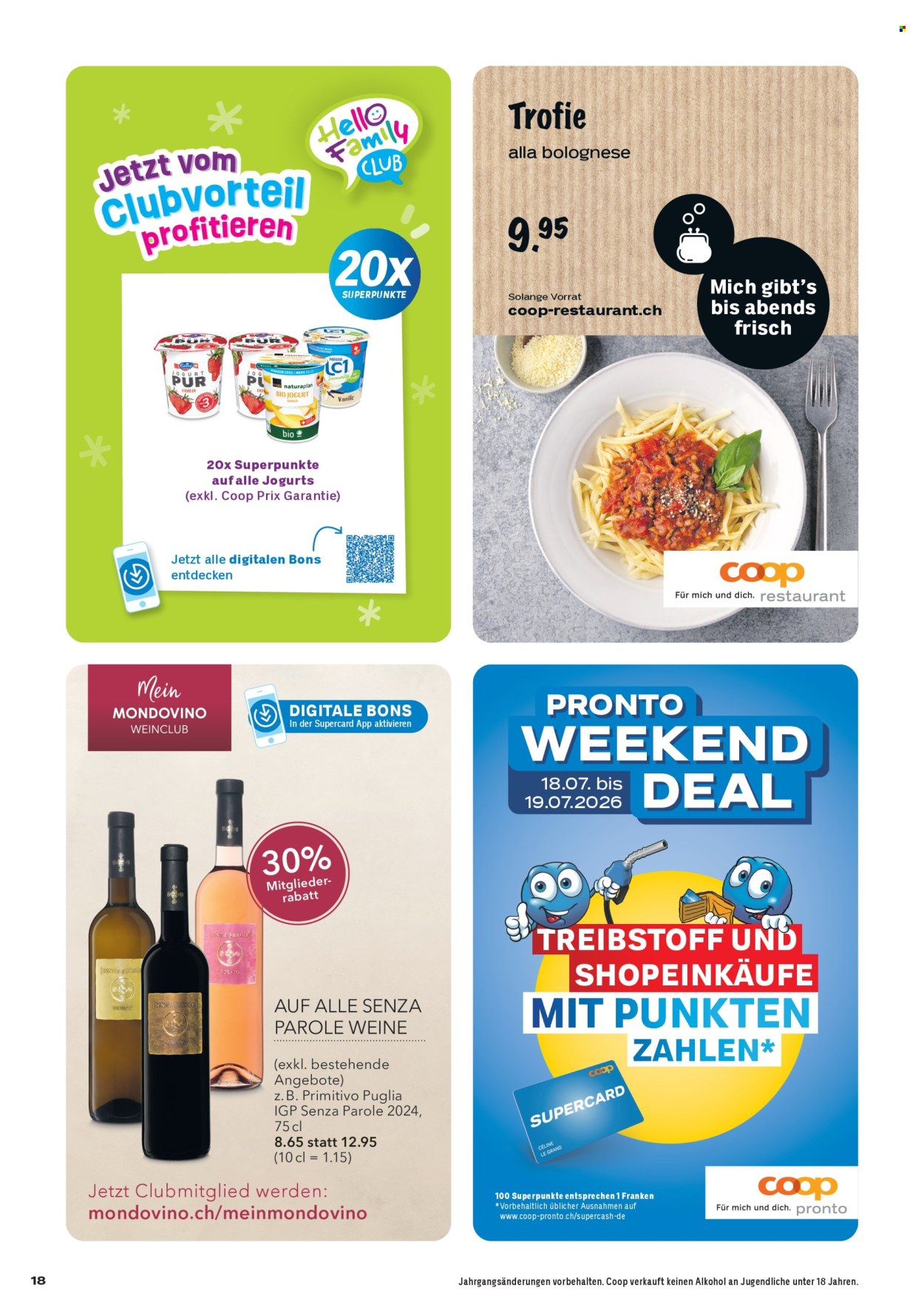 Prospekte Coop - 16.7.2026 - 22.7.2026. Seite 18. Seite 18