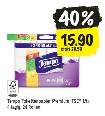 Tempo Toilettenpapier Premium
