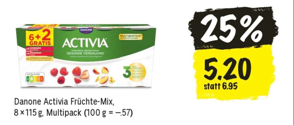 Danone Activia Früchte-Mix