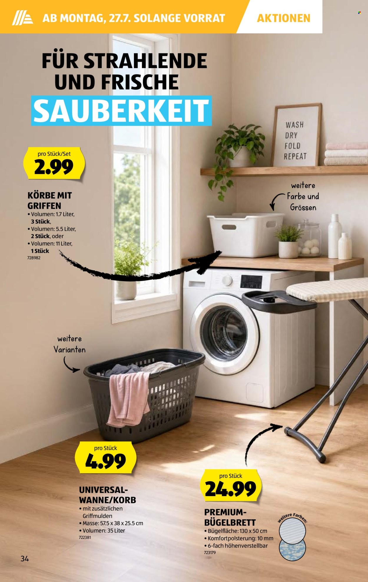 Prospekte Aldi - 23.7.2026 - 29.7.2026. Seite 34. Seite 34