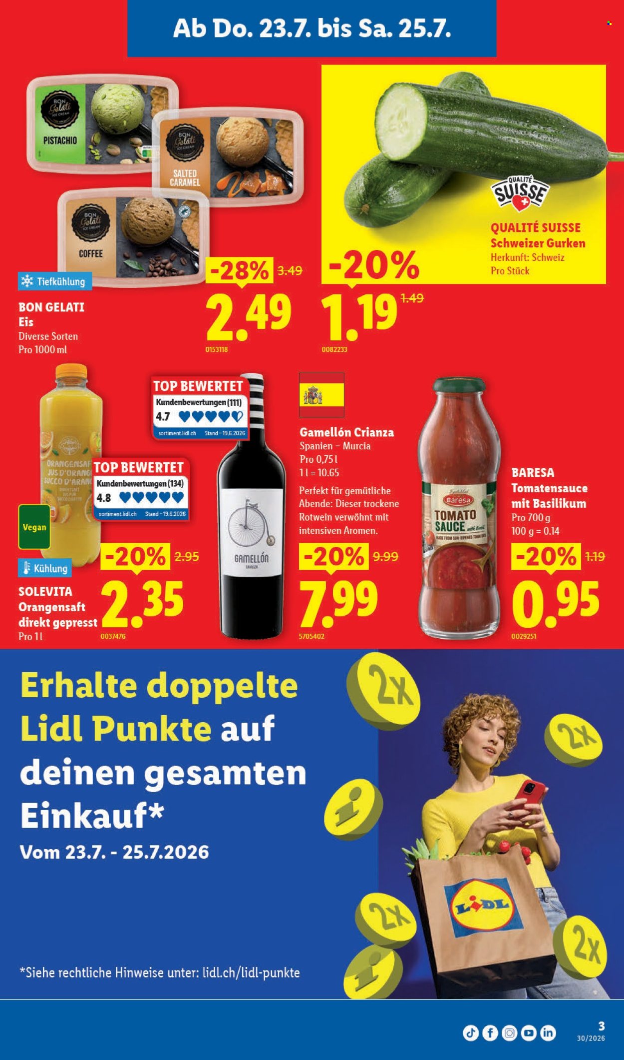 Prospekte Lidl - 23.7.2026 - 29.7.2026. Seite 3. Seite 3