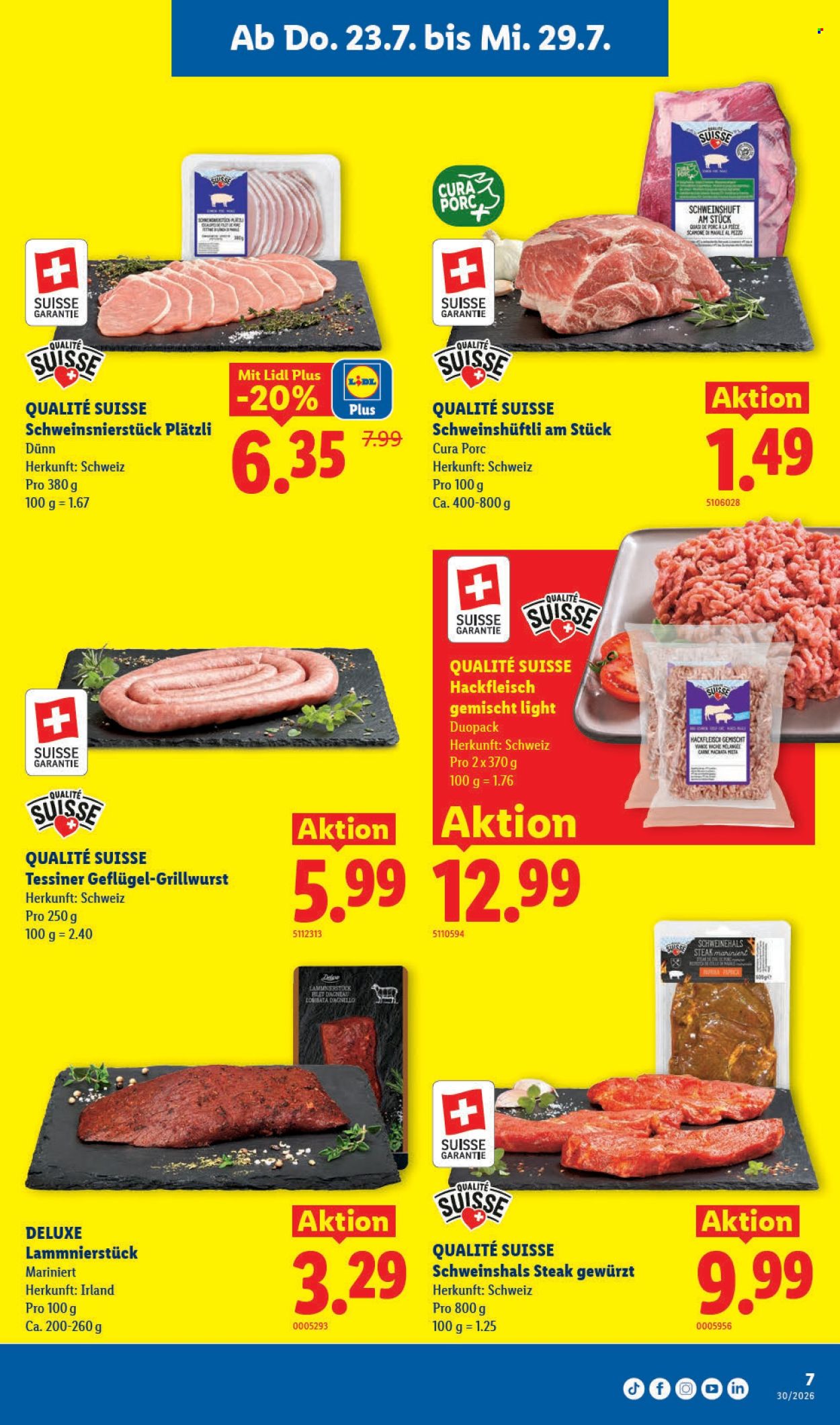 Prospekte Lidl - 23.7.2026 - 29.7.2026. Seite 7. Seite 7