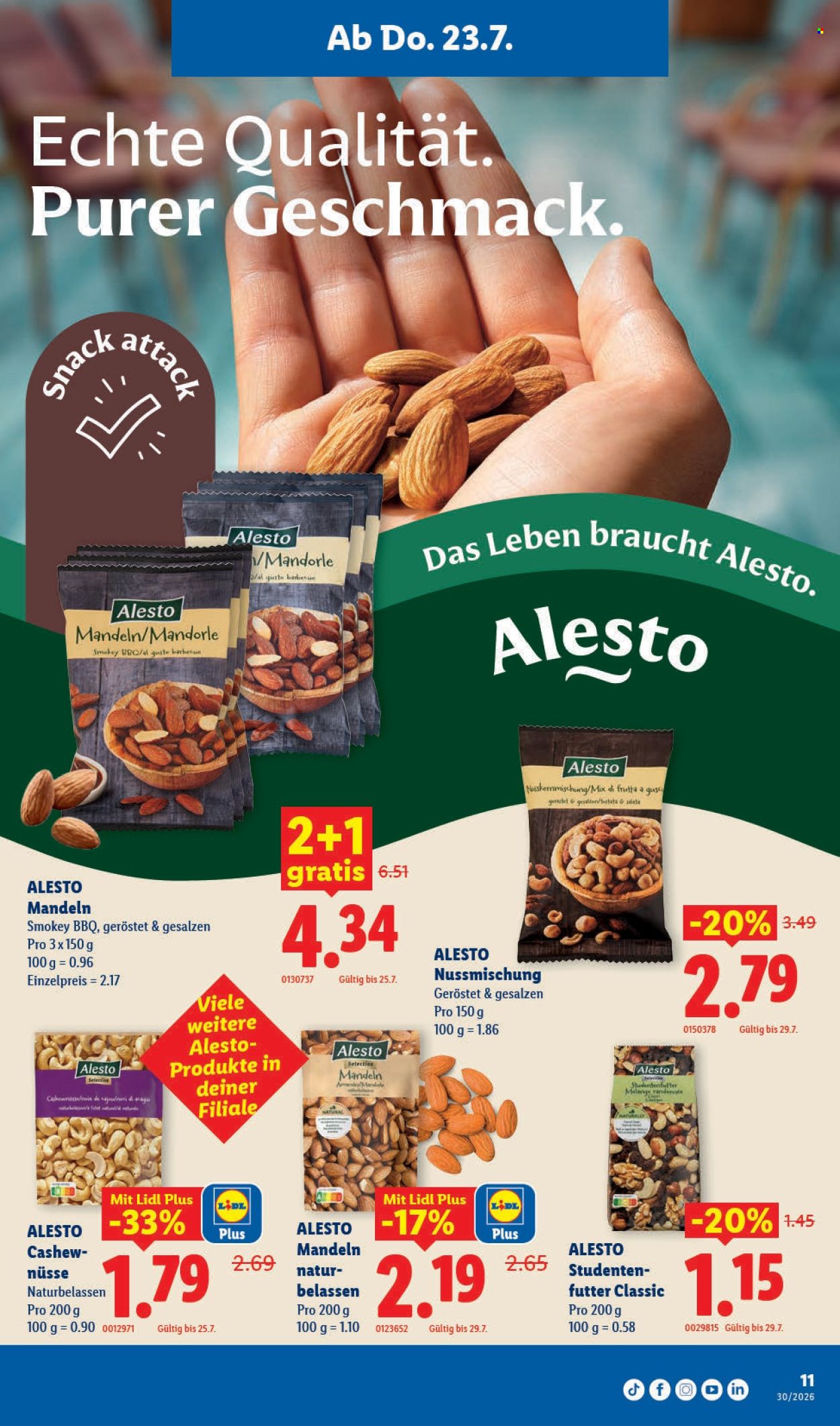 Prospekte Lidl - 23.7.2026 - 29.7.2026. Seite 11. Seite 11