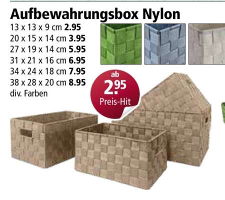 Aufbewahrungsbox Nylon