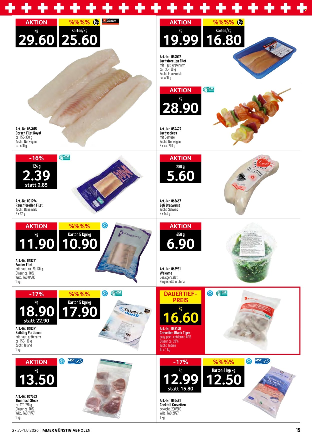 Prospekte Prodega - 27.7.2026 - 1.8.2026. Seite 15. Seite 15
