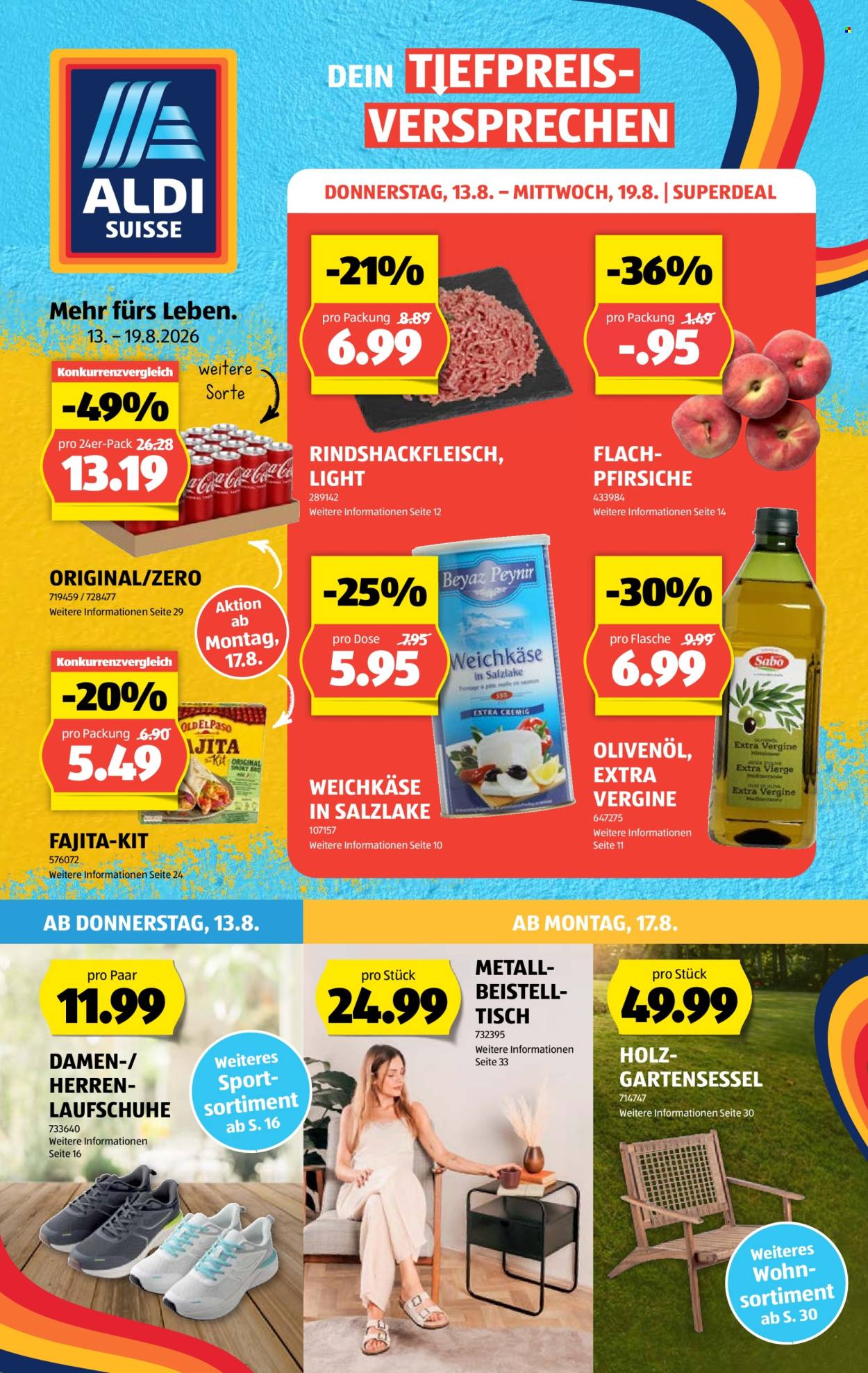 Prospekte Aldi - 13.8.2026 - 19.8.2026. Seite 1. Seite 1