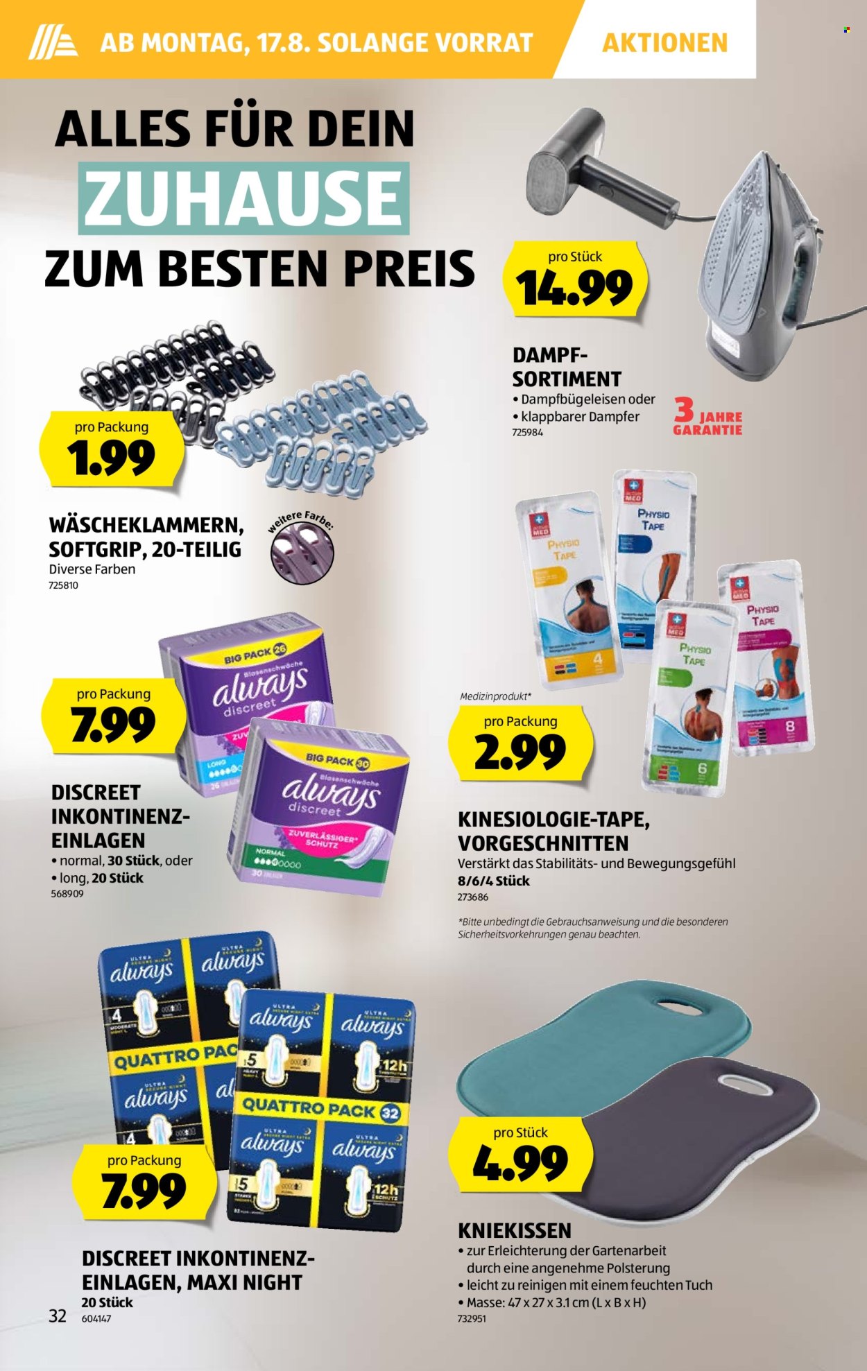 Prospekte Aldi - 13.8.2026 - 19.8.2026. Seite 32. Seite 32