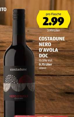 COSTADUNE NERO D’AVOLA DOC