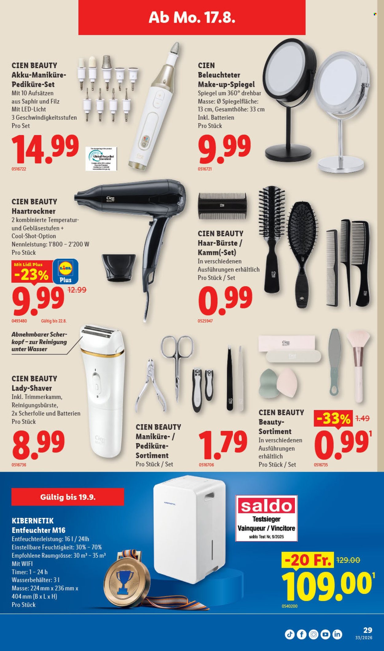 Prospekte Lidl - 13.8.2026 - 19.8.2026. Seite 33. Seite 33