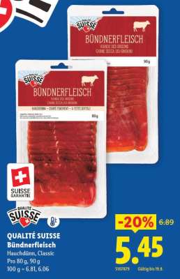 QUALITÉ SUISSE Bündnerfleisch