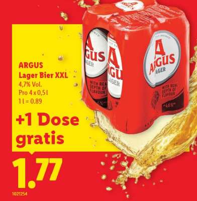 ARGUS Lager Bier XXL