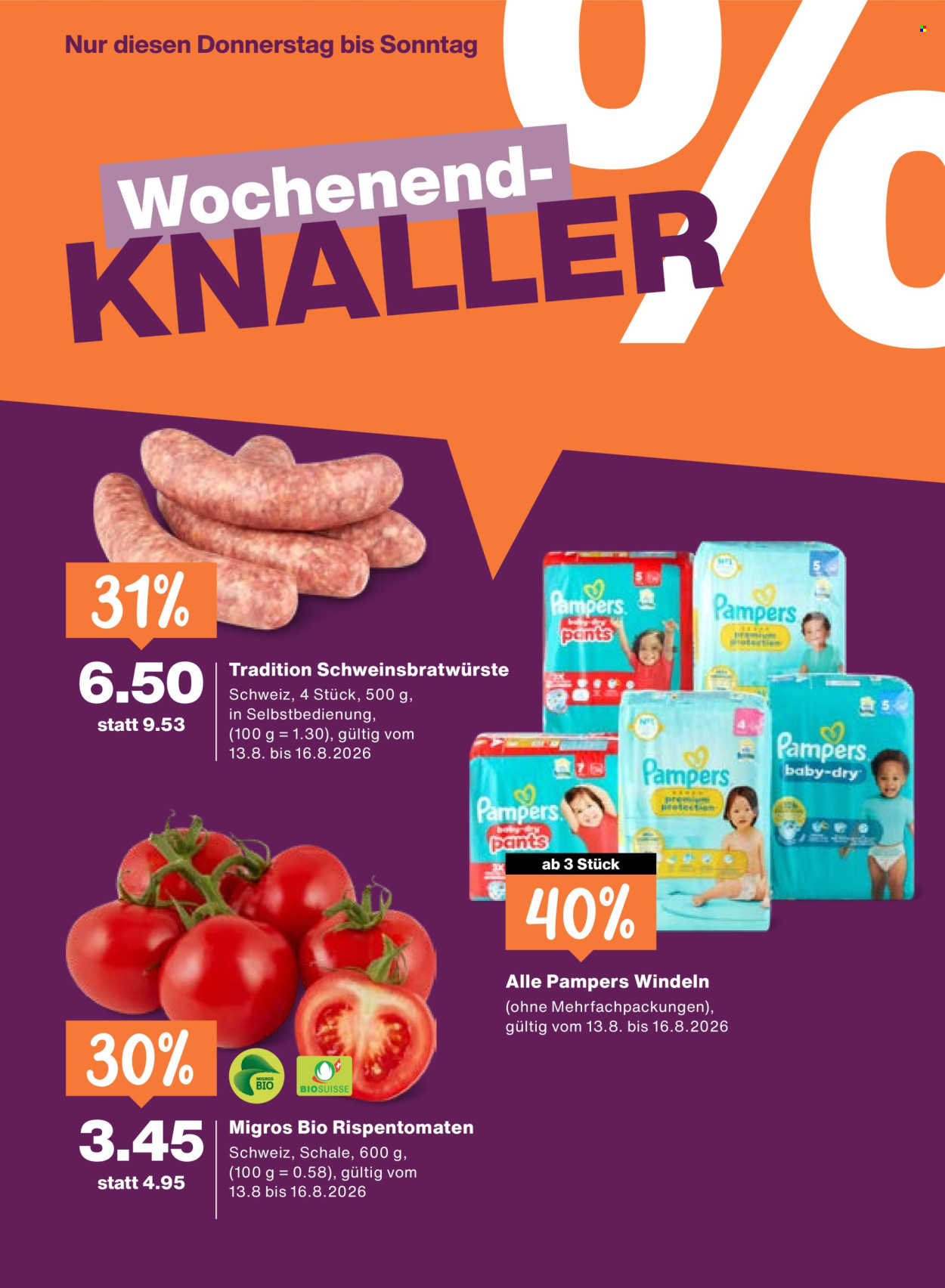 Prospekte Migros - 13.8.2026 - 19.8.2026. Seite 20. Seite 20