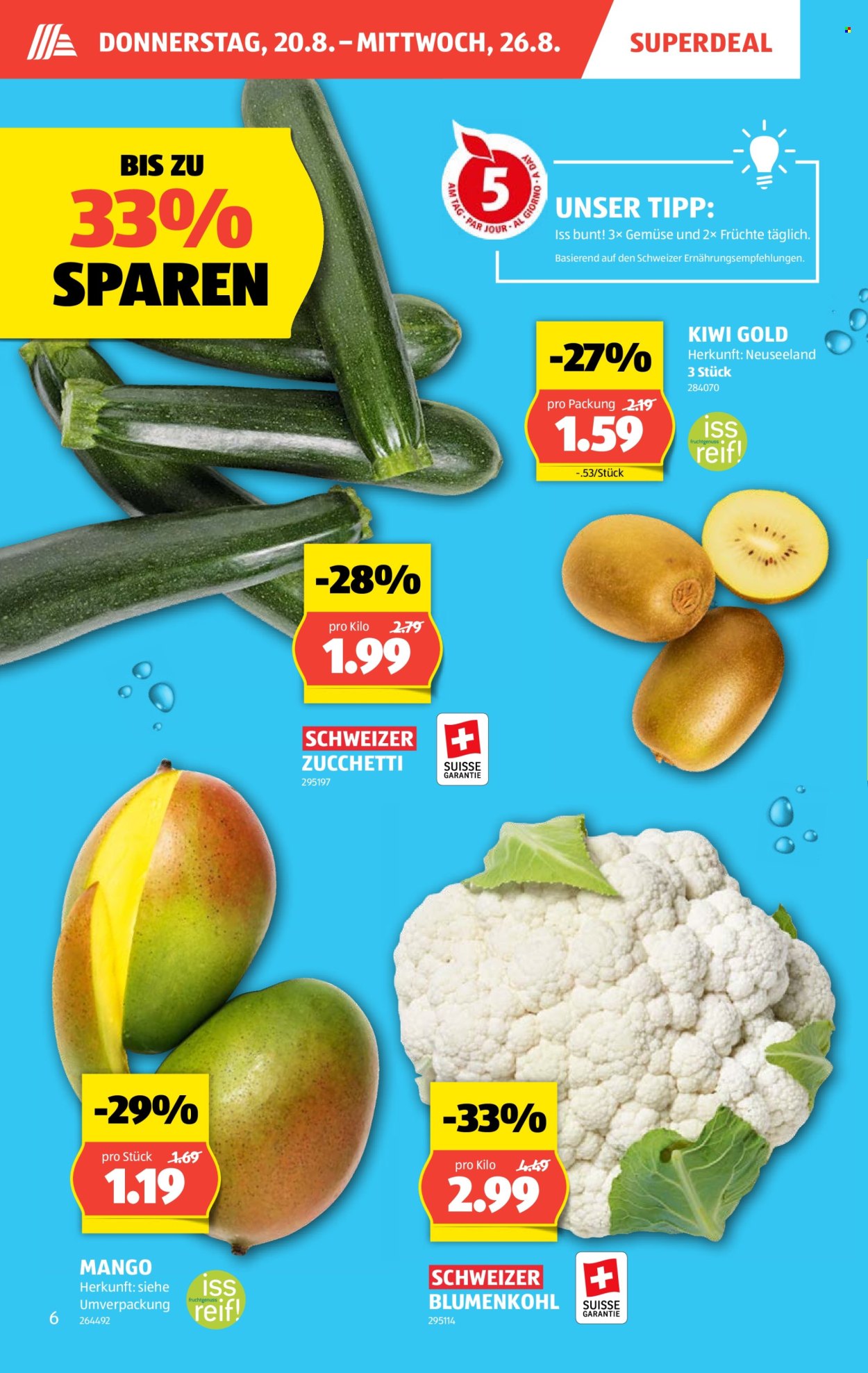 Prospekte Aldi - 20.8.2026 - 26.8.2026. Seite 6. Seite 6