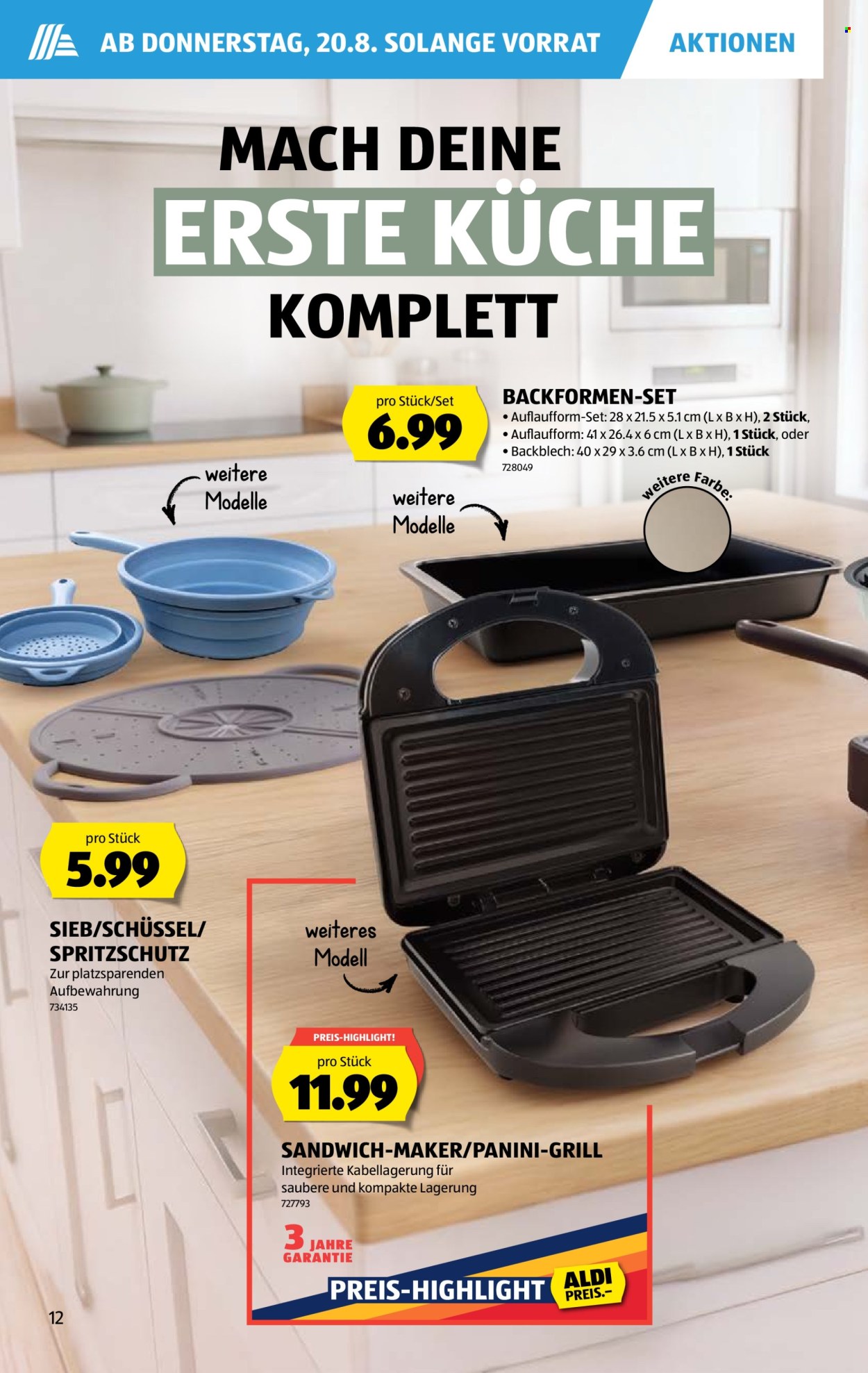 Prospekte Aldi - 20.8.2026 - 26.8.2026. Seite 12. Seite 12