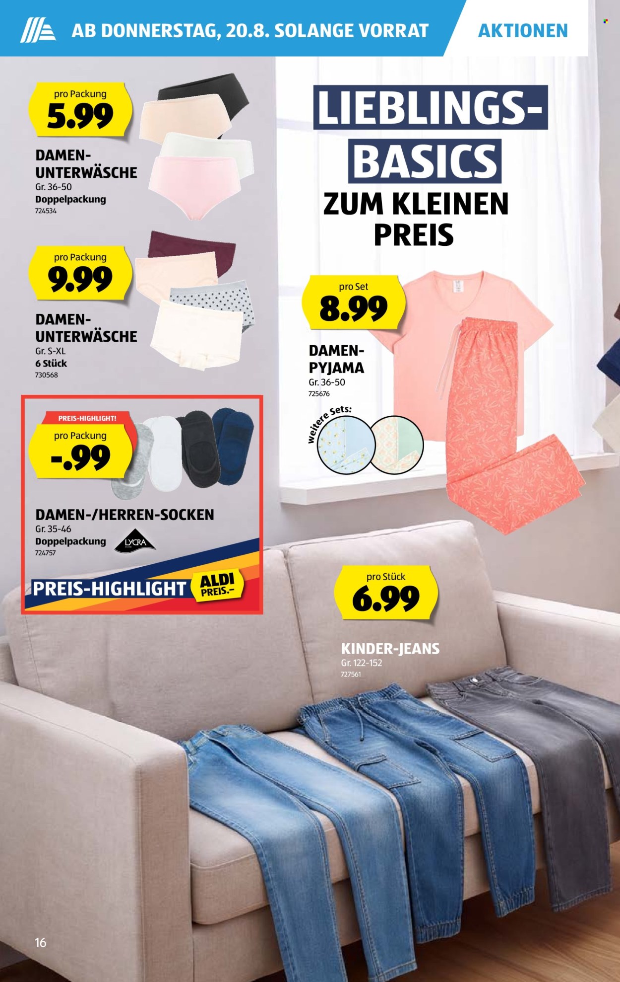 Prospekte Aldi - 20.8.2026 - 26.8.2026. Seite 16. Seite 16