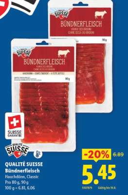 QUALITÉ SUISSE Bündnerfleisch