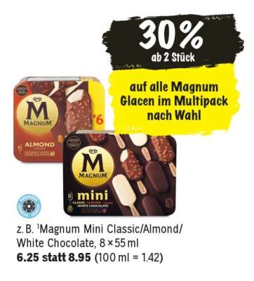 Magnum Mini Classic/Almond/White Chocolate