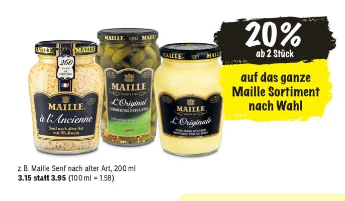 Maille Senf nach alter Art, 200 ml