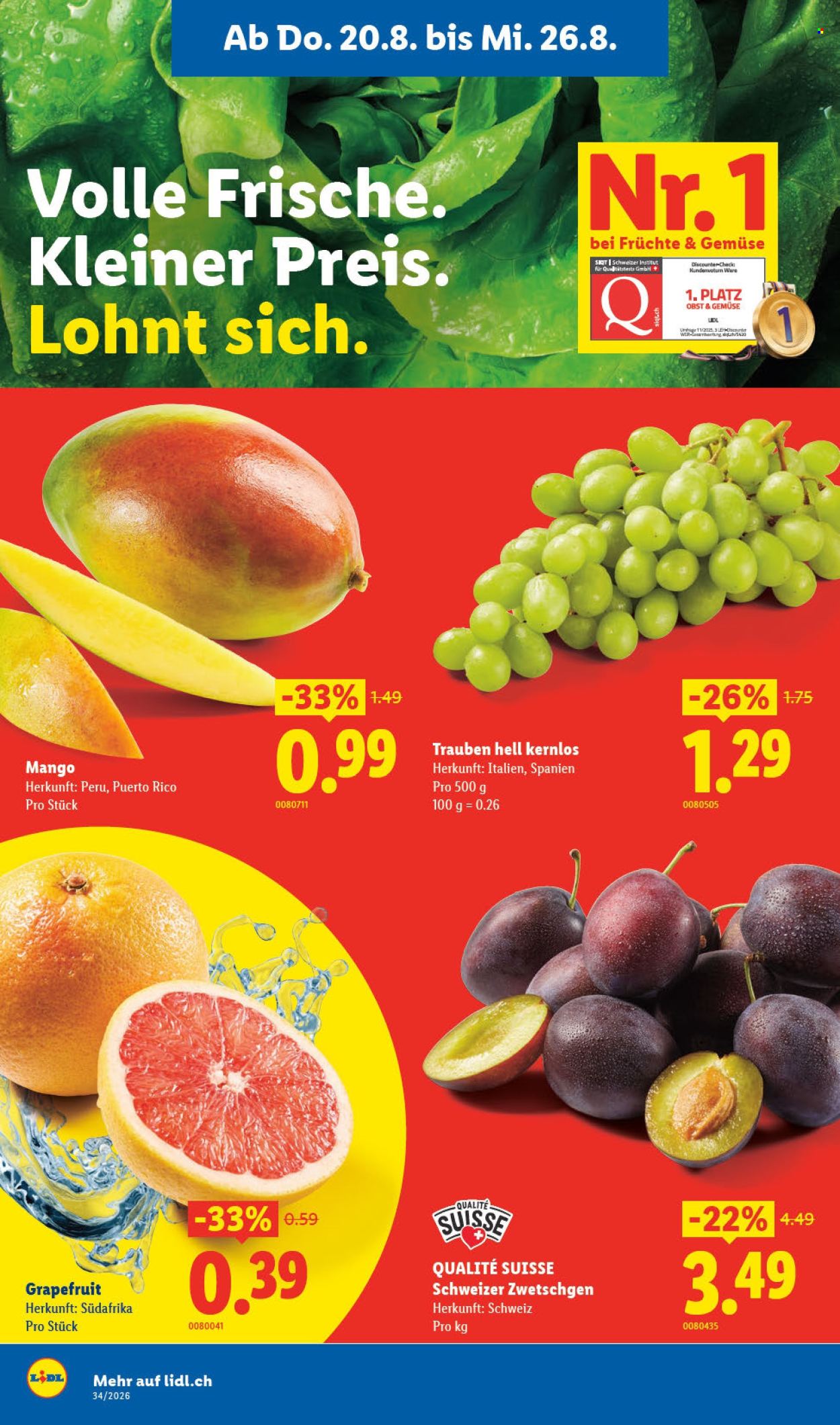 Prospekte Lidl - 20.8.2026 - 26.8.2026. Seite 8. Seite 8