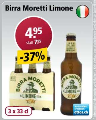 Birra Moretti Limone