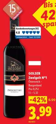 GOLSER Zweigelt N°1