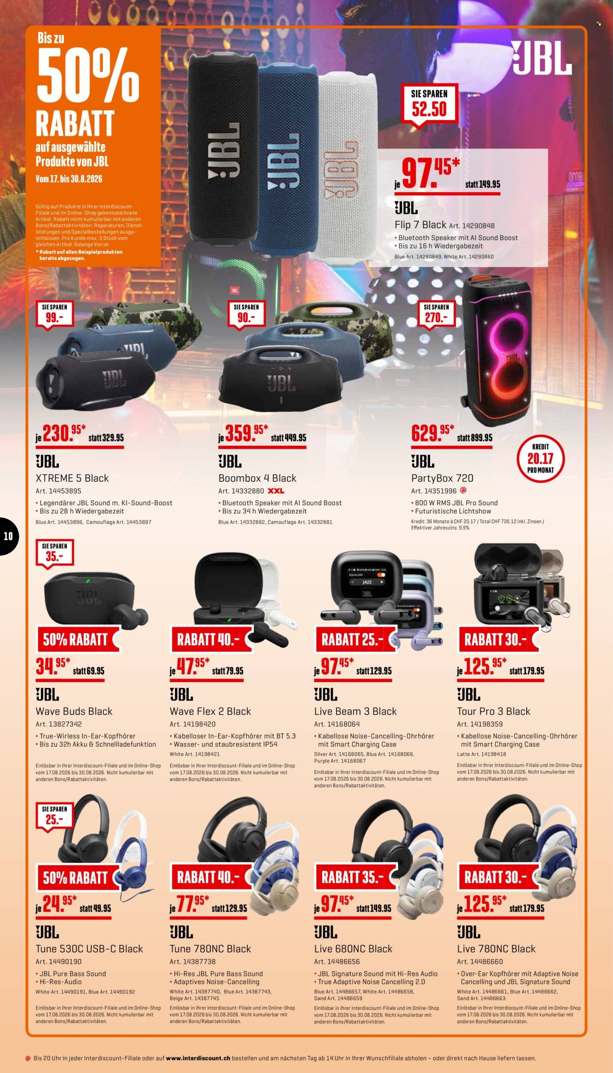 Prospekte Interdiscount - 17.8.2026 - 30.8.2026. Seite 10. Seite 10