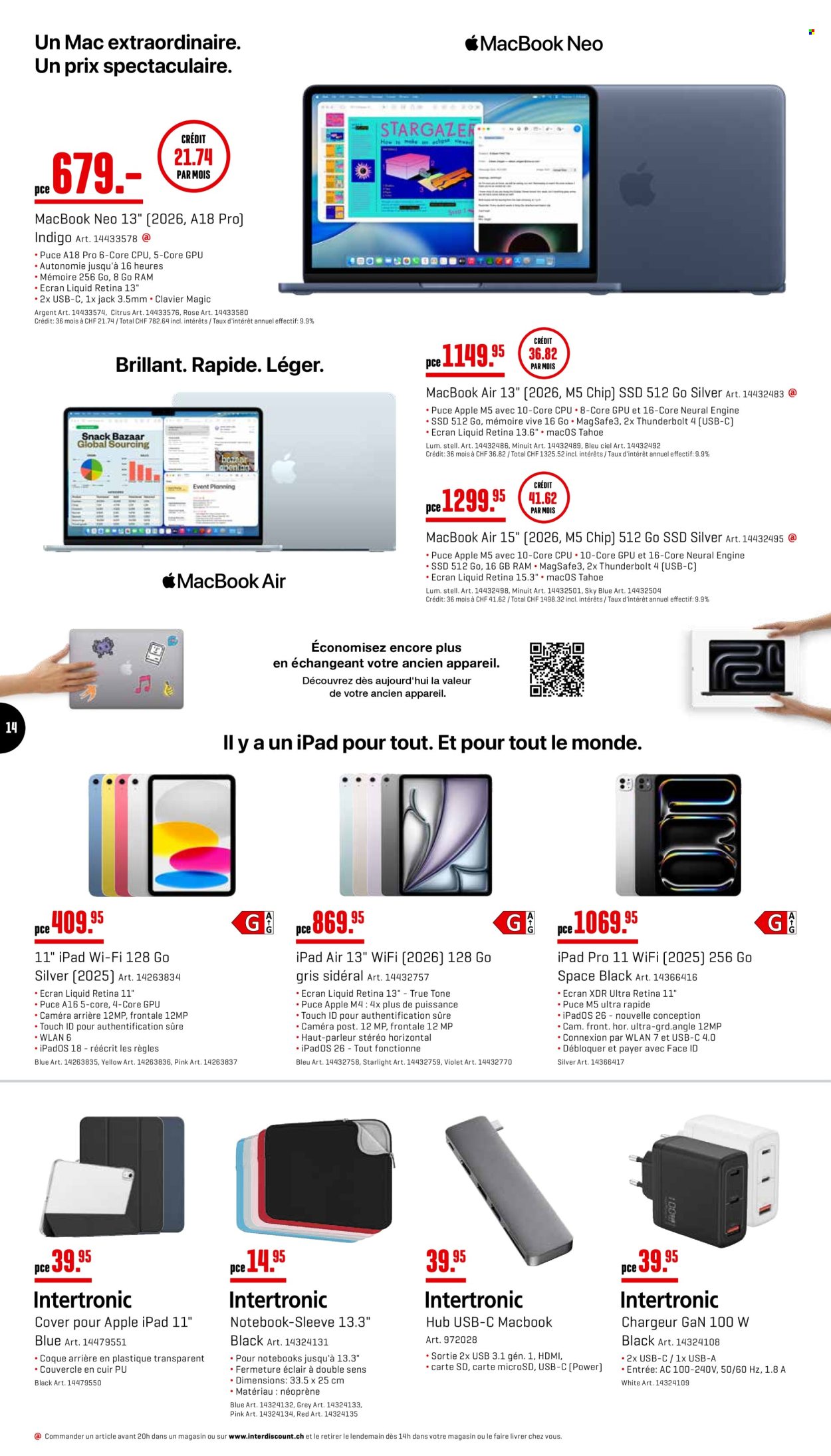 Prospekte Interdiscount - 17.8.2026 - 30.8.2026. Seite 14. Seite 14