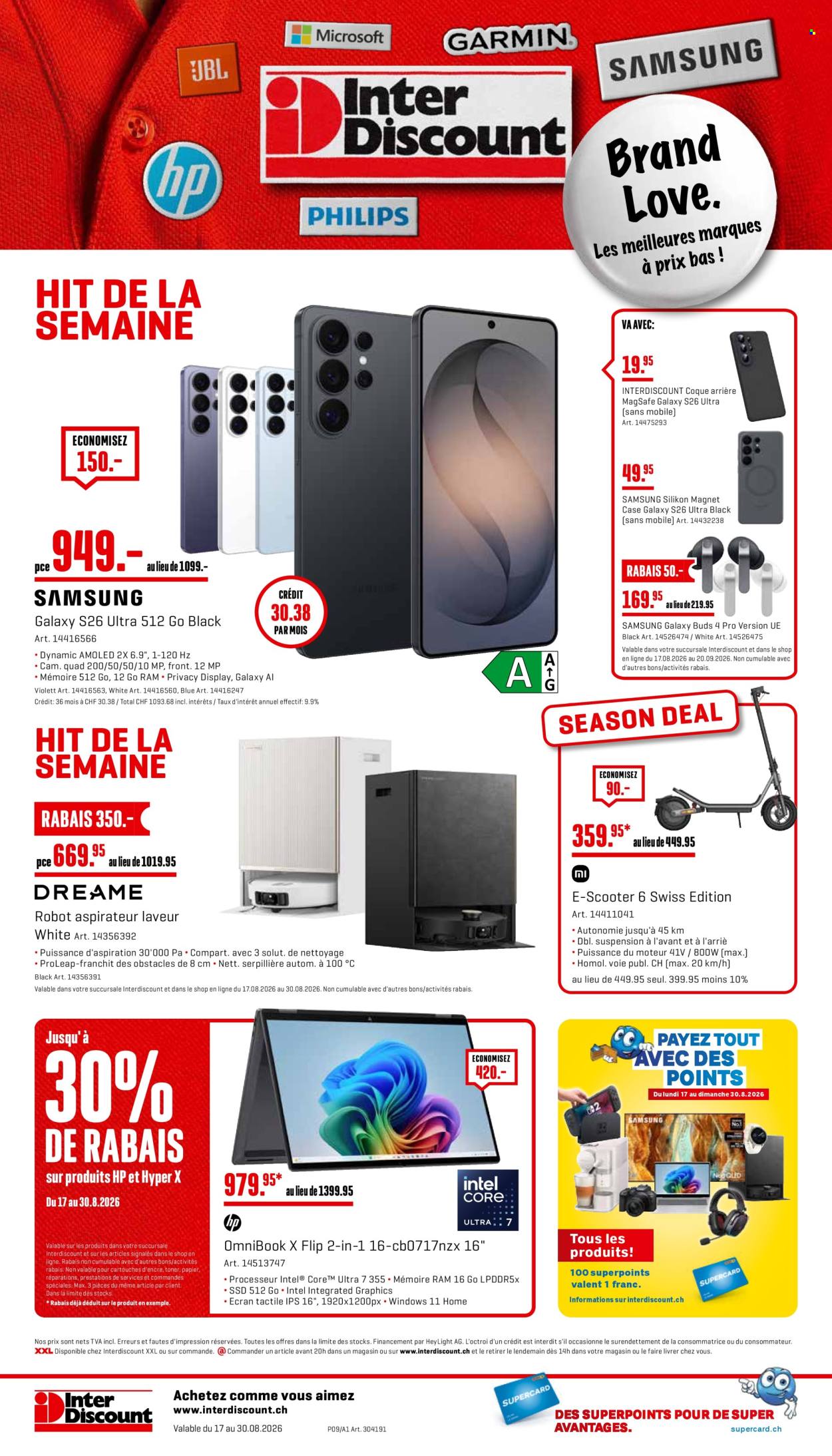 Prospekte Interdiscount - 17.8.2026 - 30.8.2026. Seite 28. Seite 28
