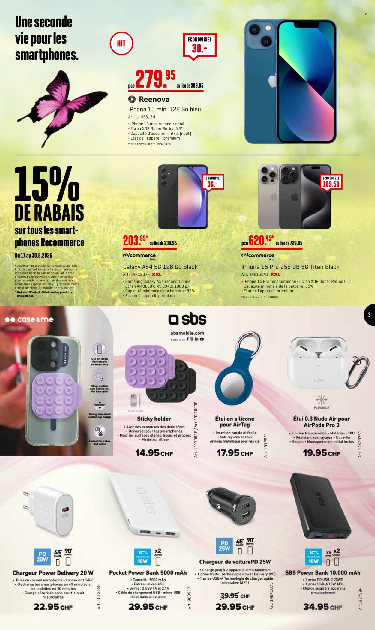 Prospekte Interdiscount - 17.8.2026 - 30.8.2026. Seite 3. Seite 3