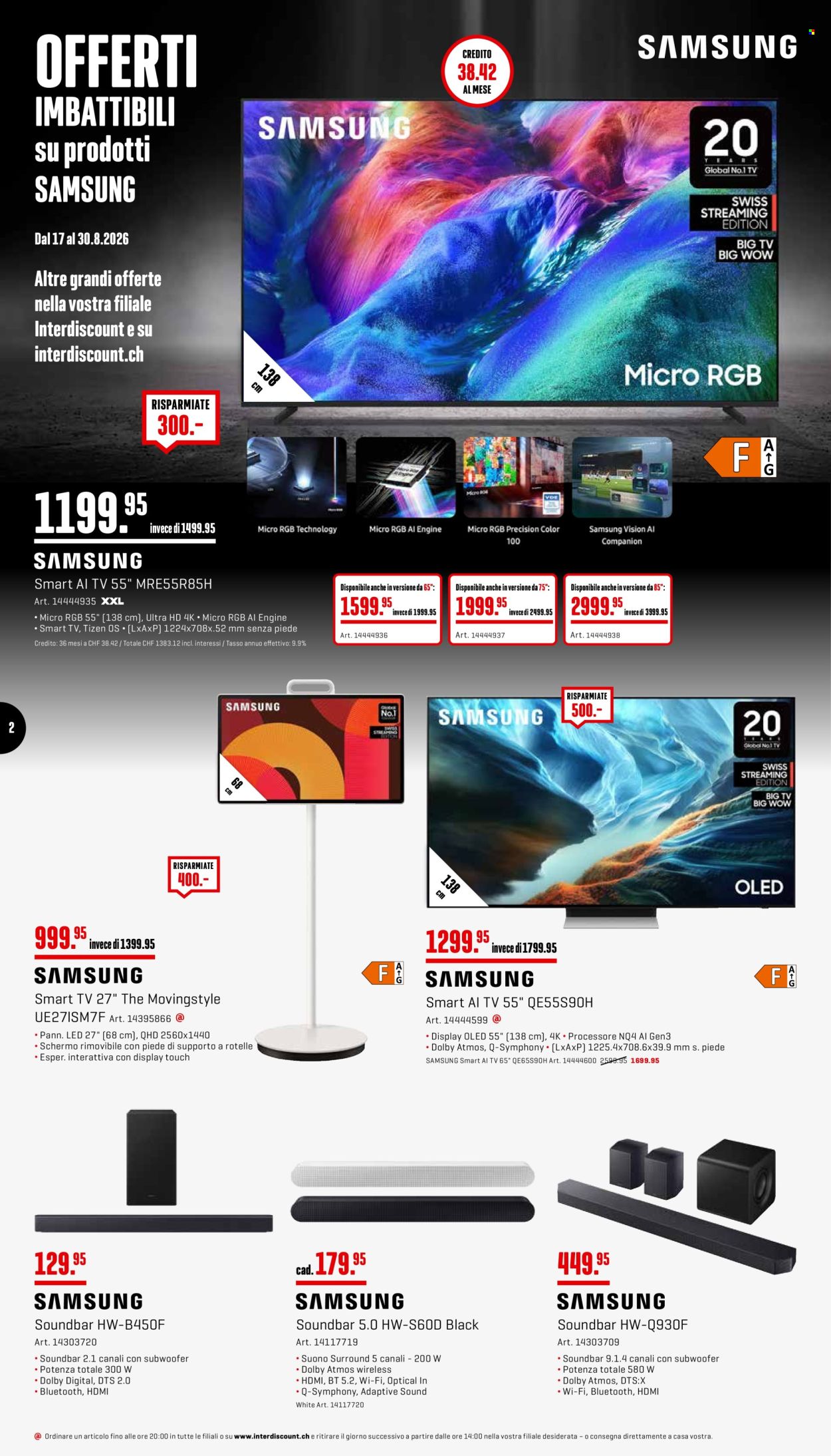 Prospekte Interdiscount - 17.8.2026 - 30.8.2026. Seite 2. Seite 2