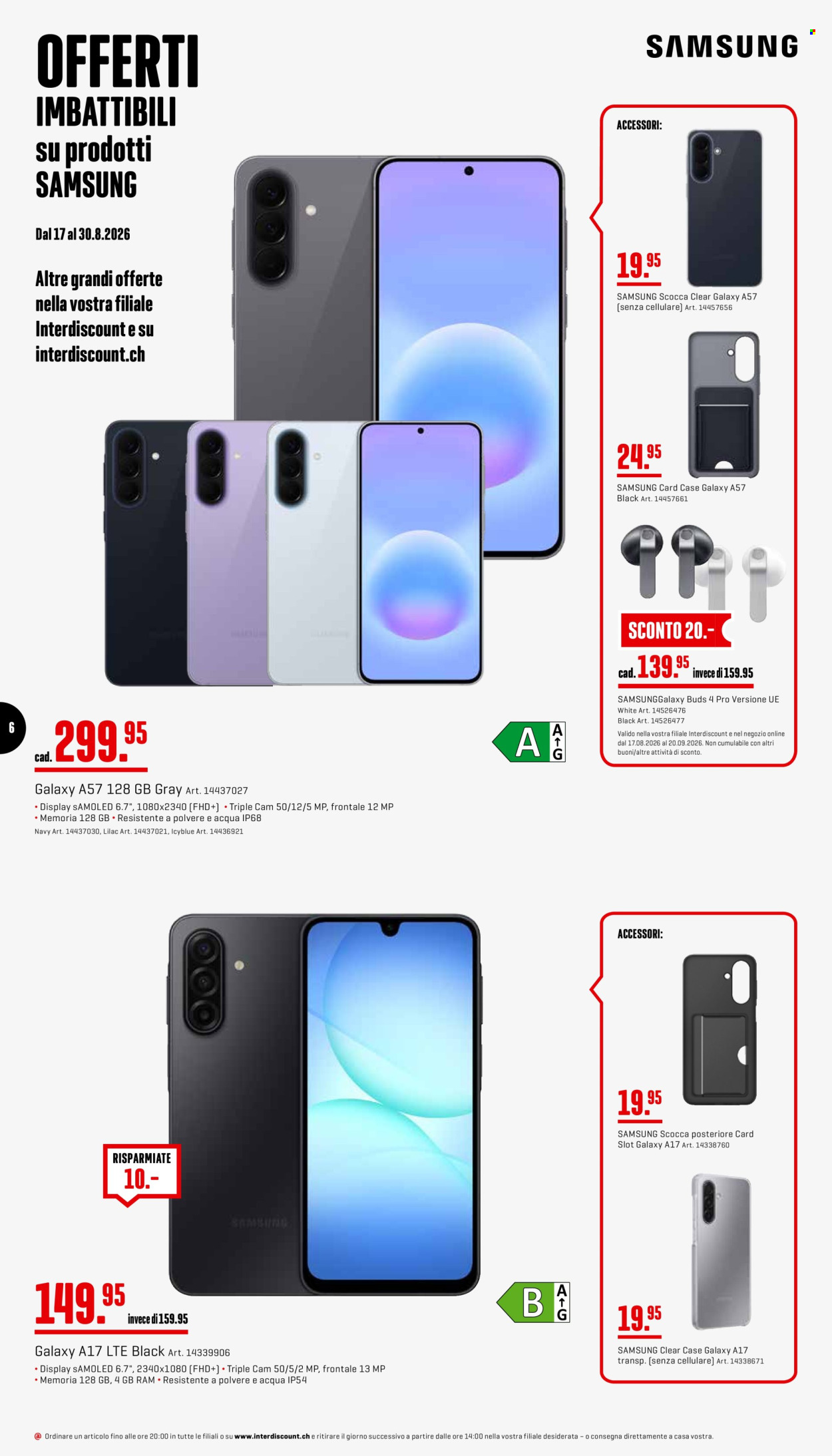 Prospekte Interdiscount - 17.8.2026 - 30.8.2026. Seite 6. Seite 6