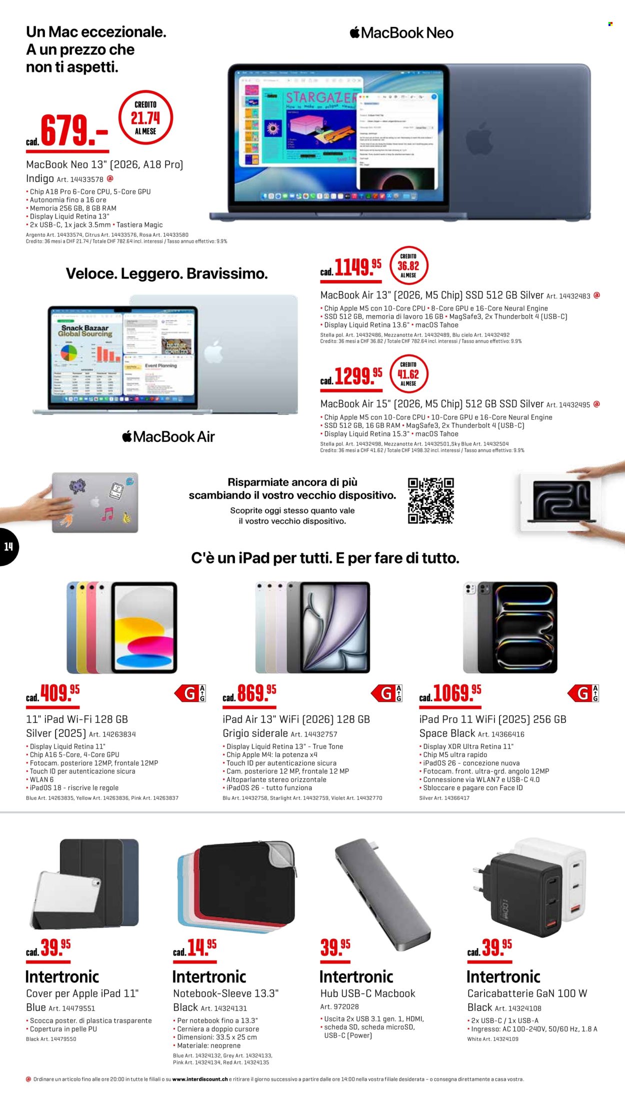 Prospekte Interdiscount - 17.8.2026 - 30.8.2026. Seite 14. Seite 14