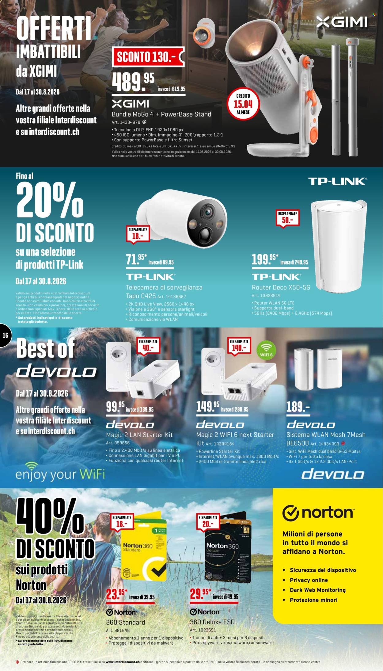 Prospekte Interdiscount - 17.8.2026 - 30.8.2026. Seite 16. Seite 16