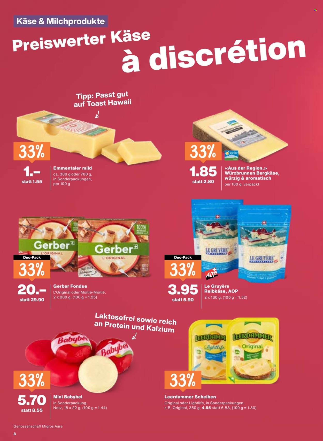 Prospekte Migros - 20.8.2026 - 26.8.2026. Seite 8. Seite 8
