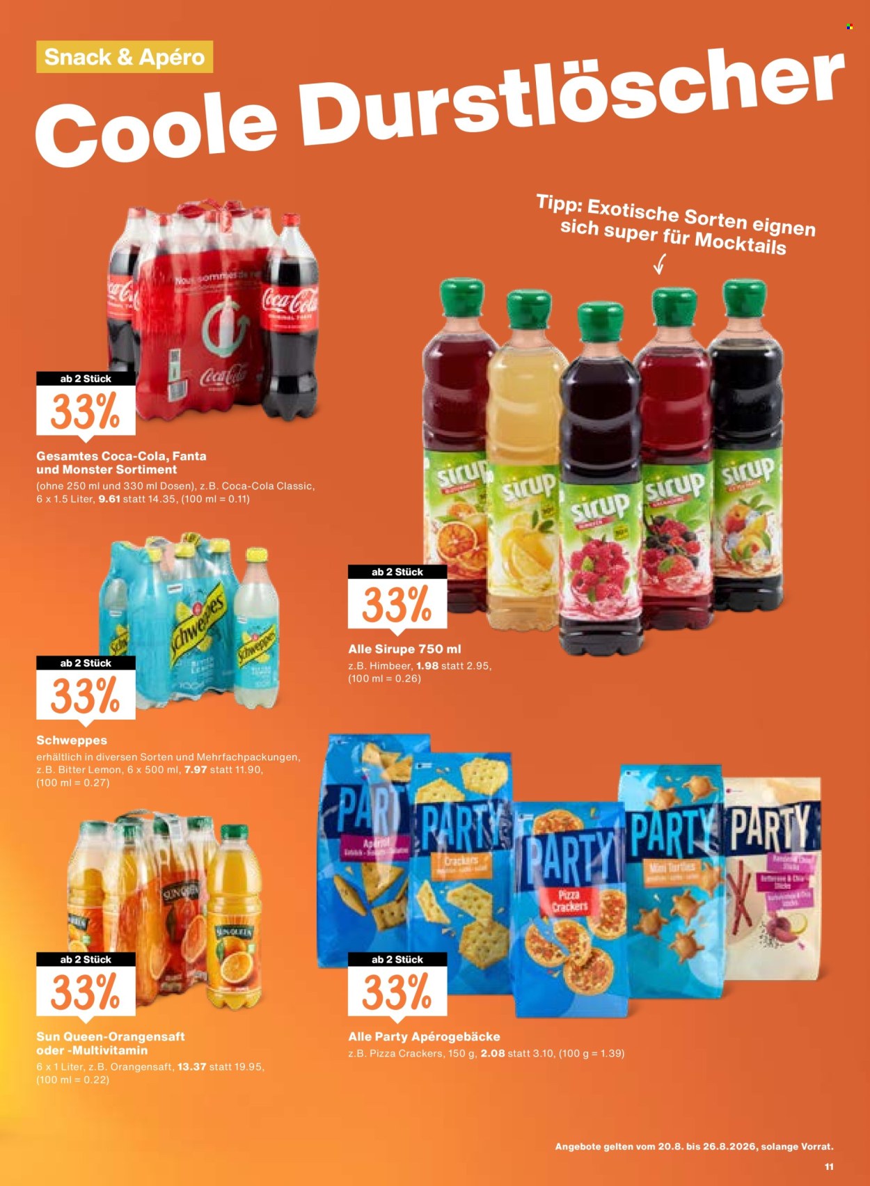 Prospekte Migros - 20.8.2026 - 26.8.2026. Seite 11. Seite 11