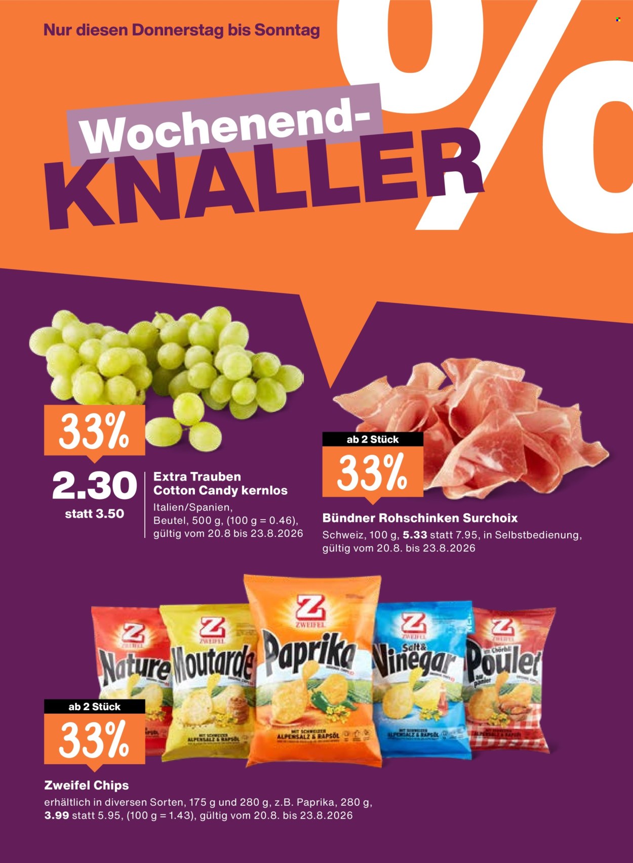 Prospekte Migros - 20.8.2026 - 26.8.2026. Seite 20. Seite 20