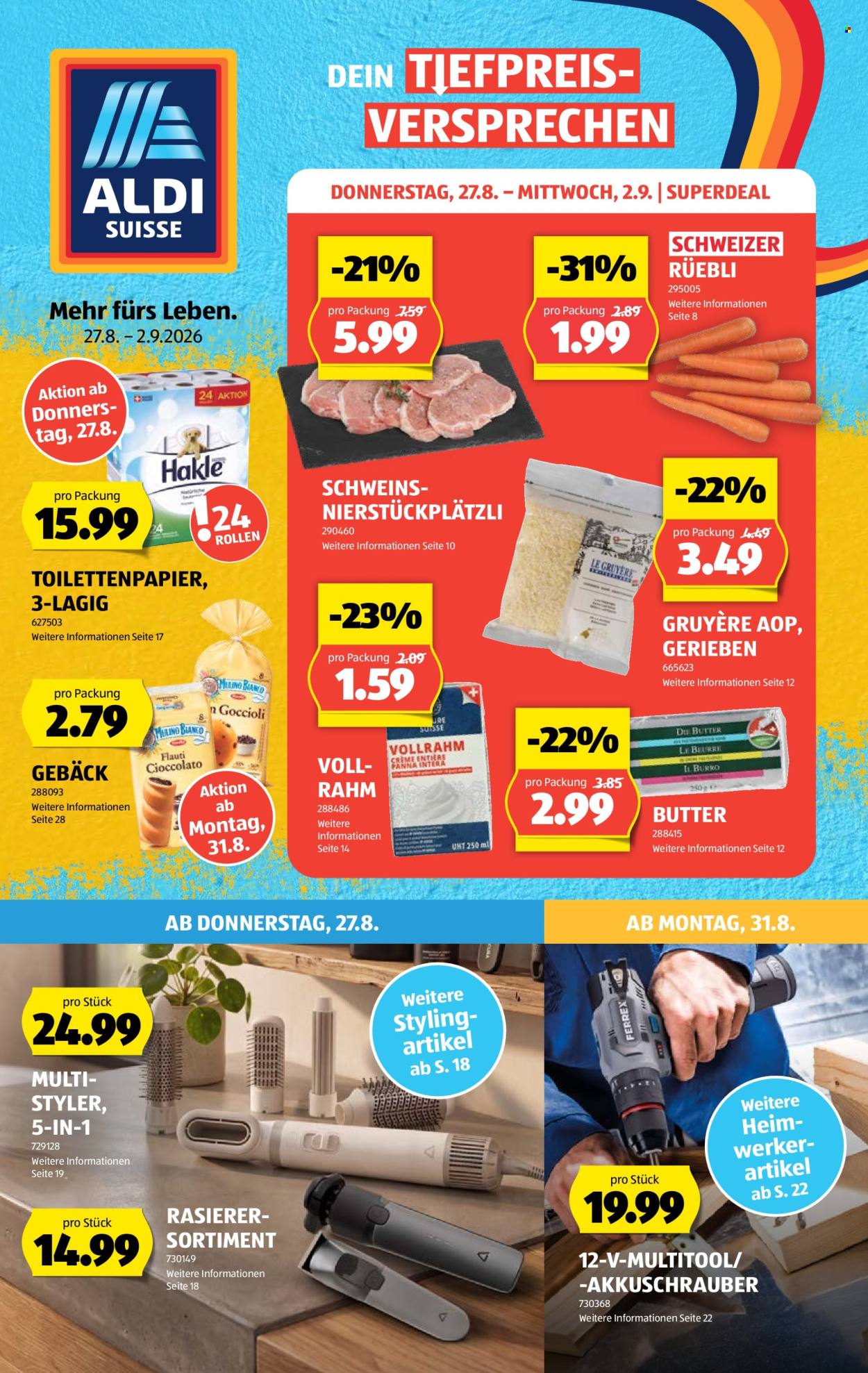 Prospekte Aldi - 27.8.2026 - 2.9.2026. Seite 1. Seite 1