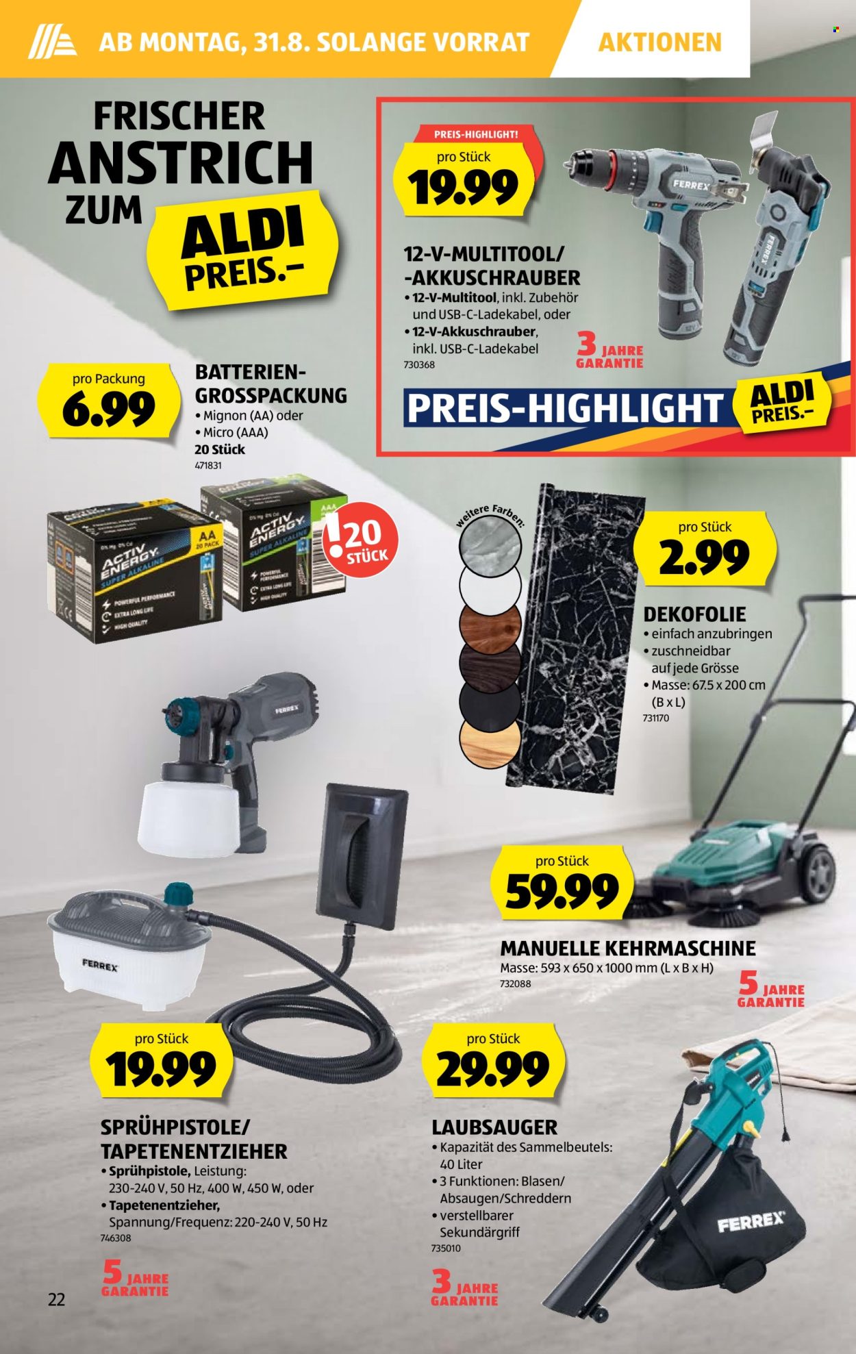 Prospekte Aldi - 27.8.2026 - 2.9.2026. Seite 22. Seite 22