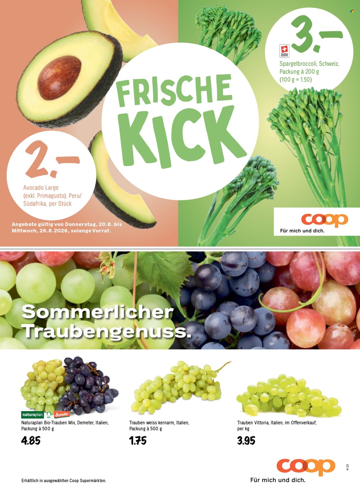 Prospekte Coop - 20.8.2026 - 26.8.2026. Seite 62. Seite 62