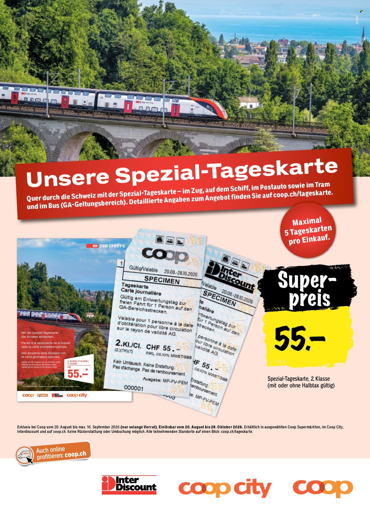 Prospekte Coop - 20.8.2026 - 26.8.2026. Seite 74. Seite 74