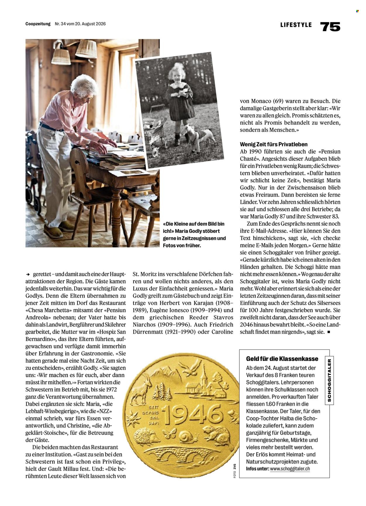 Prospekte Coop - 20.8.2026 - 26.8.2026. Seite 75. Seite 75