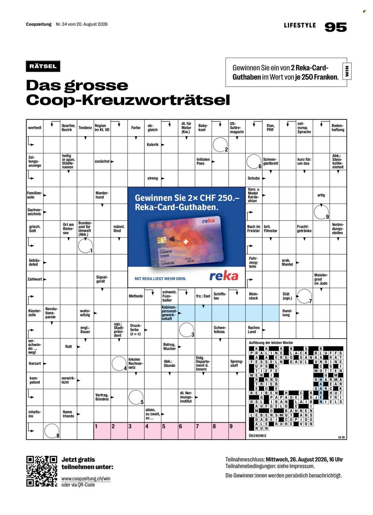 Prospekte Coop - 20.8.2026 - 26.8.2026. Seite 95. Seite 95