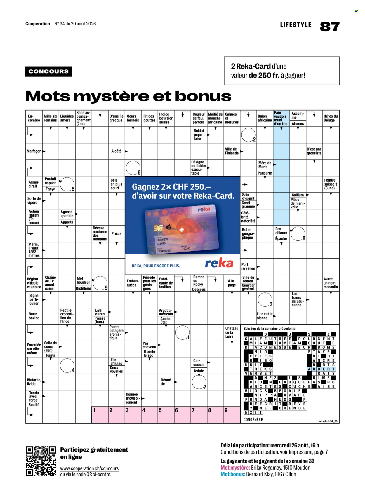 Prospekte Coop - 20.8.2026 - 26.8.2026. Seite 87. Seite 87