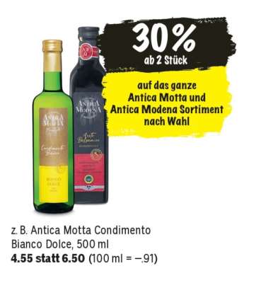 Antica Motta Condimento Bianco Dolce, 500 ml
