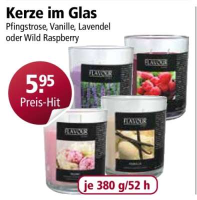 Kerze im Glas