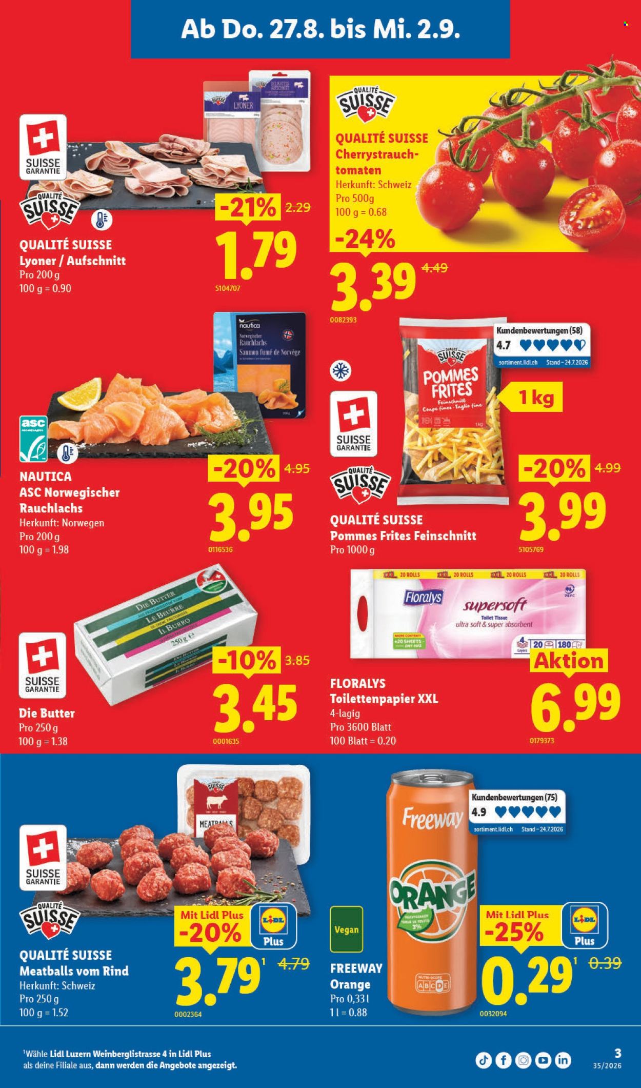 Prospekte Lidl - 27.8.2026 - 2.9.2026. Seite 3. Seite 3