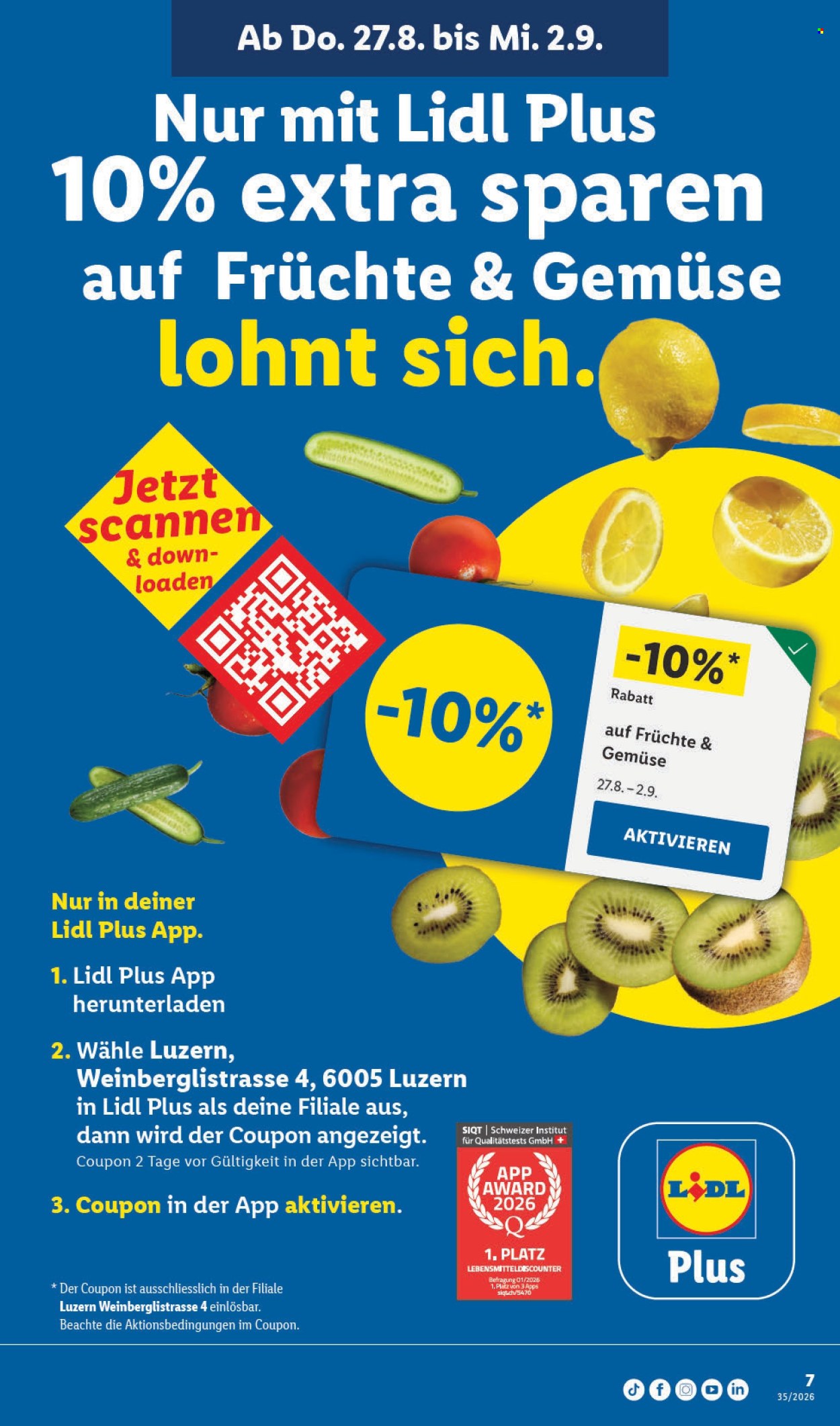 Prospekte Lidl - 27.8.2026 - 2.9.2026. Seite 7. Seite 7