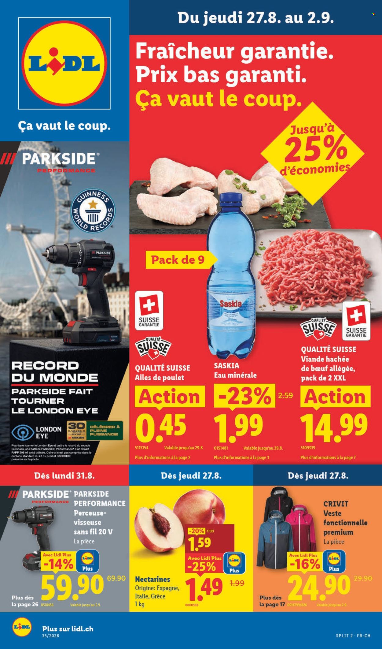 Prospekte Lidl - 27.8.2026 - 2.9.2026. Seite 1. Seite 1