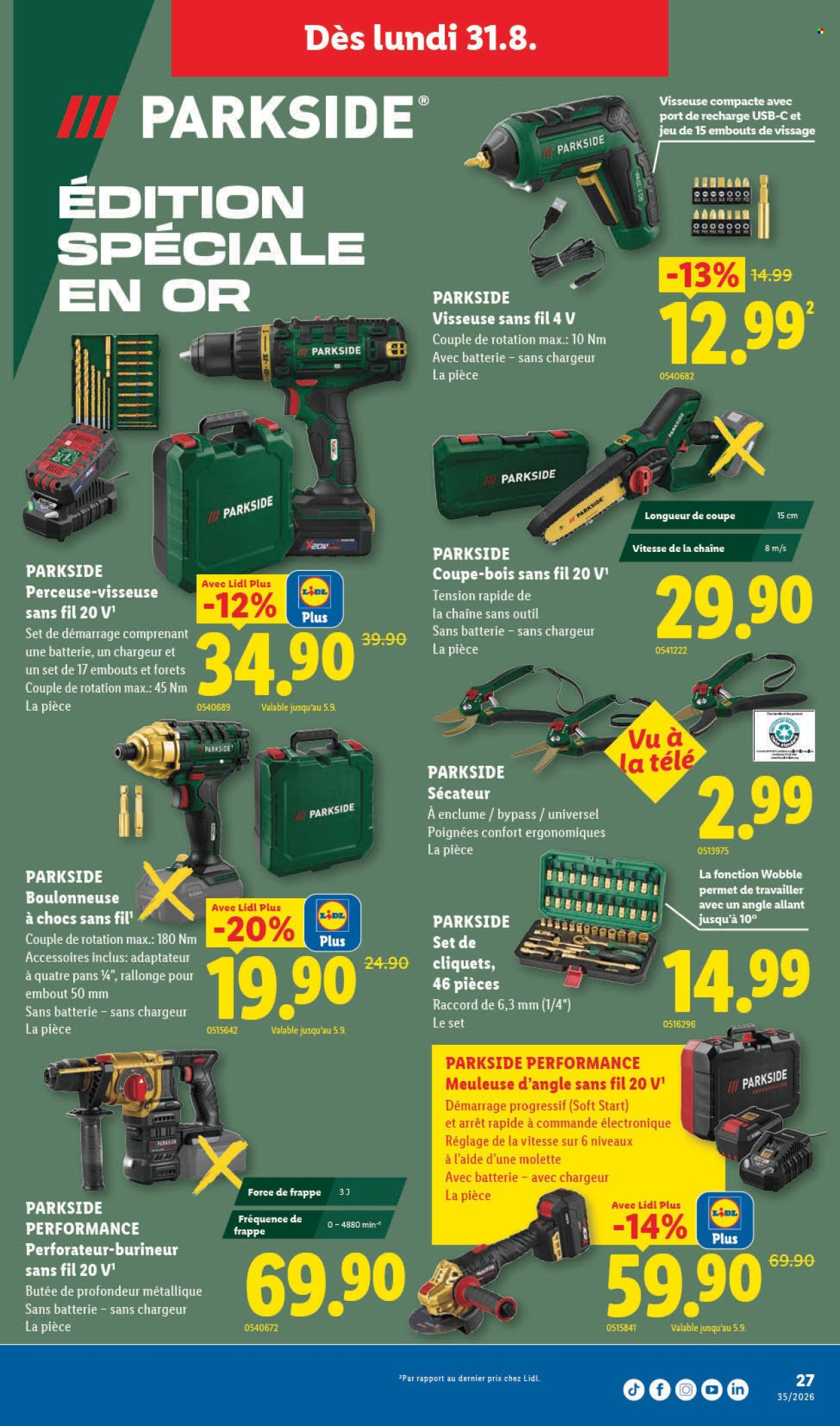 Prospekte Lidl - 27.8.2026 - 2.9.2026. Seite 31. Seite 31